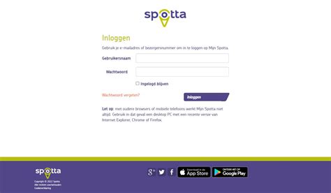 spotta inloggen.